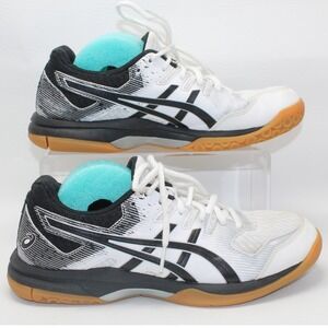 Asics Gel-Rocket 9 Womens Volleyball Shoes White Black 1072A034 Size 7.5